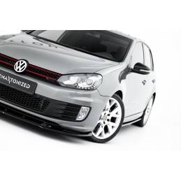 Maxton - LAME DE PARE-CHOCS AVANT VW GOLF VI GOLF GTI 35TH Noir Brillant