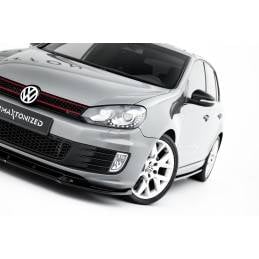 Maxton - LAME DE PARE-CHOCS AVANT VW GOLF VI GOLF GTI 35TH Noir Brillant