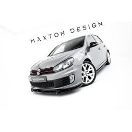 Maxton - LAME DE PARE-CHOCS AVANT VW GOLF VI GOLF GTI 35TH Noir Brillant