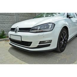 Maxton - LAME DU PARE-CHOCS AVANT VW GOLF VII Noir Brillant