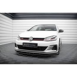 Maxton - LAME DU PARE-CHOCS AVANT VW GOLF VII GTI FACELIFT V.1 Noir Brillant