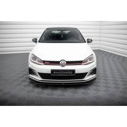 Maxton - LAME DU PARE-CHOCS AVANT V.2 VW GOLF VII GTI FACELIFT Noir Brillant