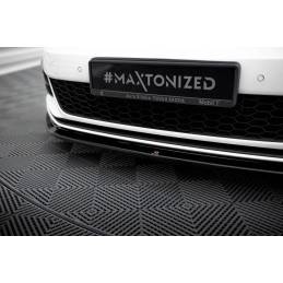 Maxton - LAME DU PARE-CHOCS AVANT V.2 VW GOLF VII GTI FACELIFT Noir Brillant