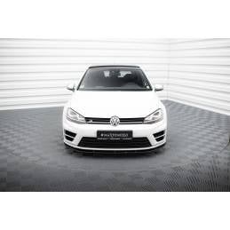 Maxton - Lame Du Pare-Chocs Avant V.1 VW Golf 7 R / R-Line Noir Brillant