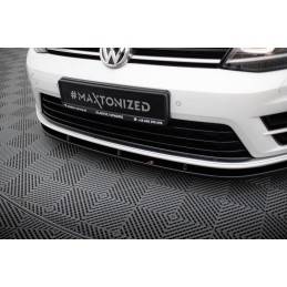 Maxton - Lame Du Pare-Chocs Avant V.1 VW Golf 7 R / R-Line Noir Brillant