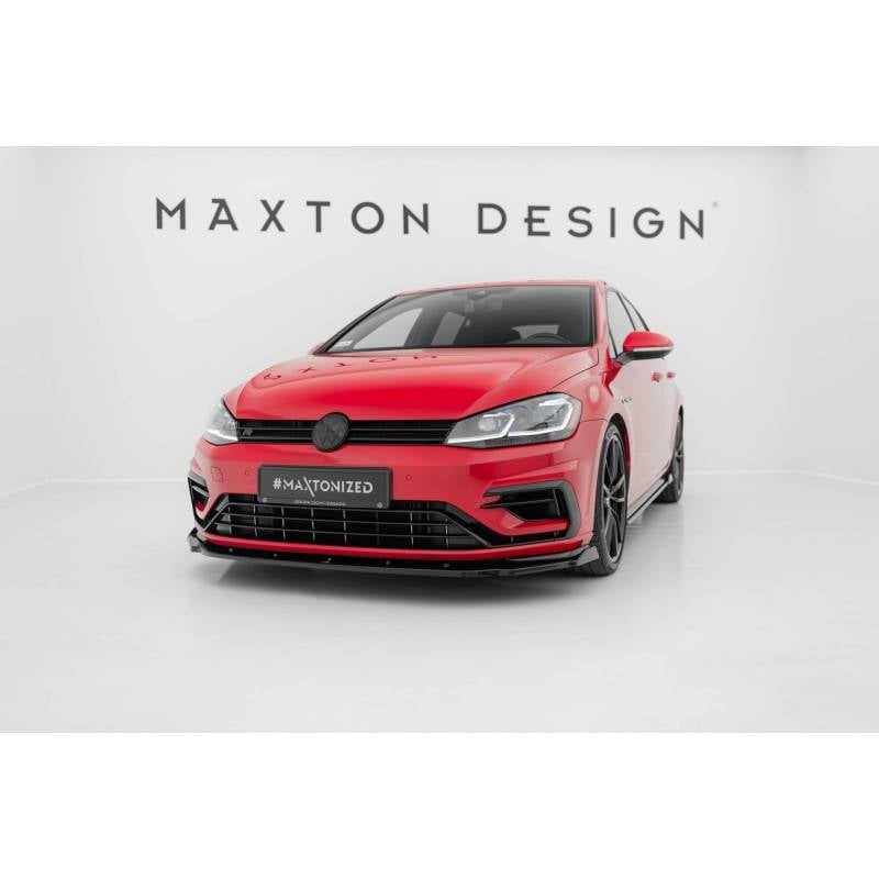 Maxton - Lame Du Pare-Chocs Avant V.1 VW Golf 7 R / R-Line Facelift Noir Brillant Maxton - Lame Du Pare-Chocs Avant V.1 VW Golf 7 R / R-Line Facelift Noir Brillant