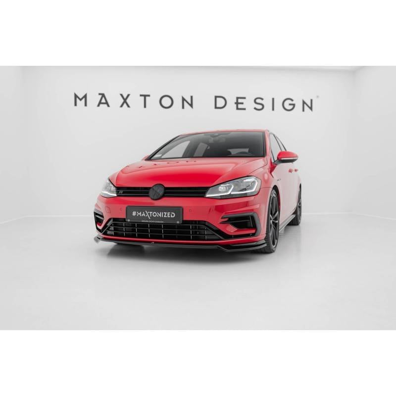 Maxton - Lame Du Pare-Chocs Avant V.3 VW Golf 7 R / R-Line Facelift Noir Brillant Maxton - Lame Du Pare-Chocs Avant V.3 VW Golf 7 R / R-Line Facelift Noir Brillant