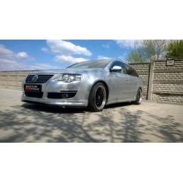 Maxton - LAME DU PARE-CHOCS AVANT VW PASSAT B6 R-LINE Noir Brillant