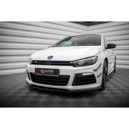 Maxton - LAME DU PARE-CHOCS AVANT VW SCIROCCO R Noir Brillant