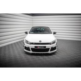 Maxton - LAME DU PARE-CHOCS AVANT VW SCIROCCO R Noir Brillant