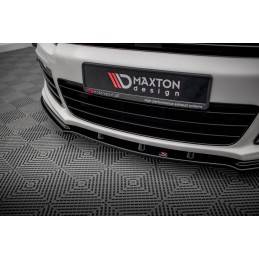 Maxton - LAME DU PARE-CHOCS AVANT VW SCIROCCO R Noir Brillant