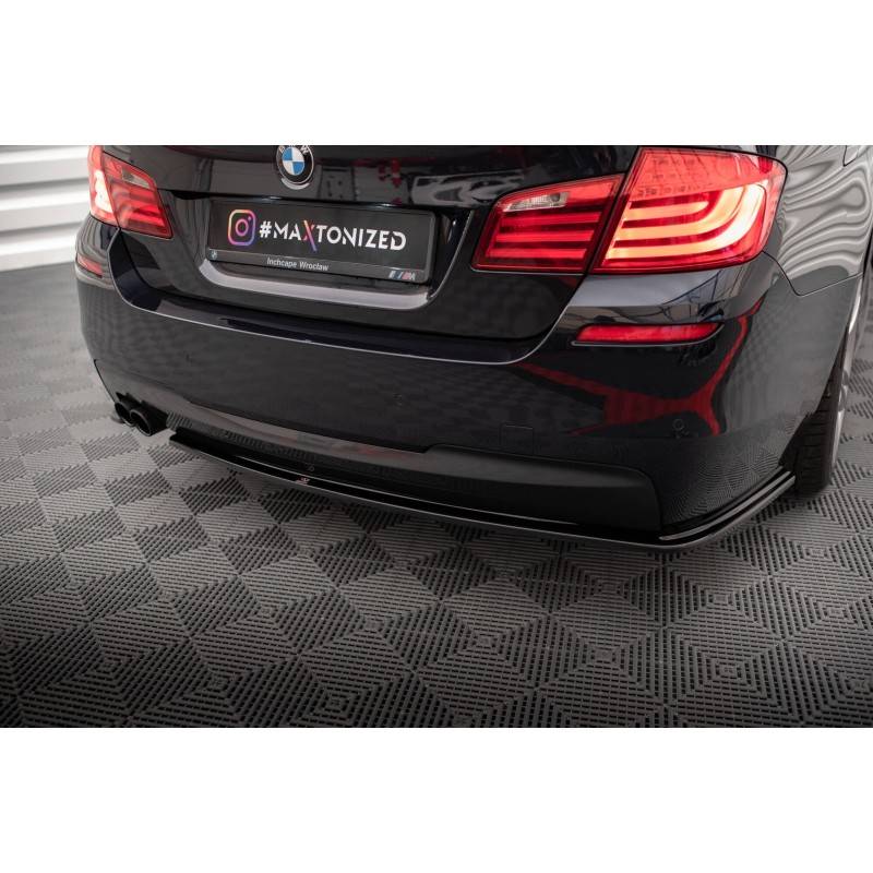 Maxton - ARRIÈRE SPLITTER BMW 5 F10 / F11 MPACK Noir Brillant Maxton - ARRIÈRE SPLITTER BMW 5 F10 / F11 MPACK Noir Brillant