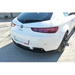 Maxton - CENTRAL ARRIÈRE SPLITTER Alfa Romeo Brera (sans barres verticales) Noir Brillant