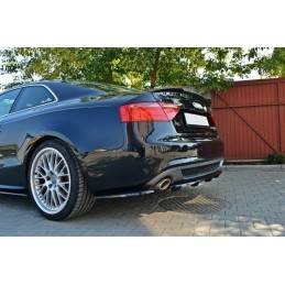 Maxton - CENTRAL ARRIÈRE SPLITTER AUDI A5 S-LINE (avec une barre verticale) Noir Brillant Maxton - CENTRAL ARRIÈRE SPLITTER AUDI A5 S-LINE (avec une barre verticale) Noir Brillant