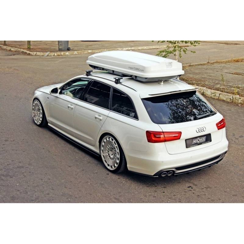 Maxton - CENTRAL ARRIÈRE SPLITTER AUDI A6 C7 S-LINE AVANT Noir Brillant Maxton - CENTRAL ARRIÈRE SPLITTER AUDI A6 C7 S-LINE AVANT Noir Brillant