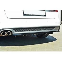 Maxton - CENTRAL ARRIÈRE SPLITTER AUDI A6 C7 S-LINE AVANT Noir Brillant Maxton - CENTRAL ARRIÈRE SPLITTER AUDI A6 C7 S-LINE AVANT Noir Brillant