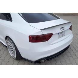 Maxton - LAME DU PARE CHOCS ARRIERE AUDI A5 S-LINE (APRES FACELIFT) Noir Brillant