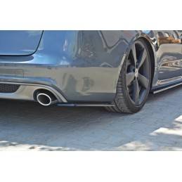 Maxton - LAME DU PARE CHOCS ARRIERE AUDI A6 C7 S-LINE AVANT Noir Brillant Maxton - LAME DU PARE CHOCS ARRIERE AUDI A6 C7 S-LINE AVANT Noir Brillant