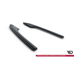 Maxton - Lame Du Pare Chocs Arriere Audi RS6 C7 / C7 FL Noir Brillant