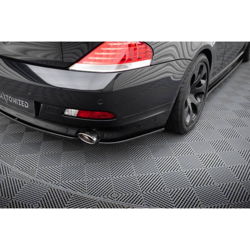 Maxton - LAME DU PARE CHOCS ARRIERE BMW 6 E63 / E64 (AVANT FACELIFT) Noir Brillant
