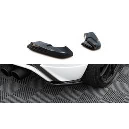 Maxton - Lames De Pare-Chocs Arrière Latérales Ford Fiesta ST / ST-Line / Zetec S Mk7 FL Noir Brillant