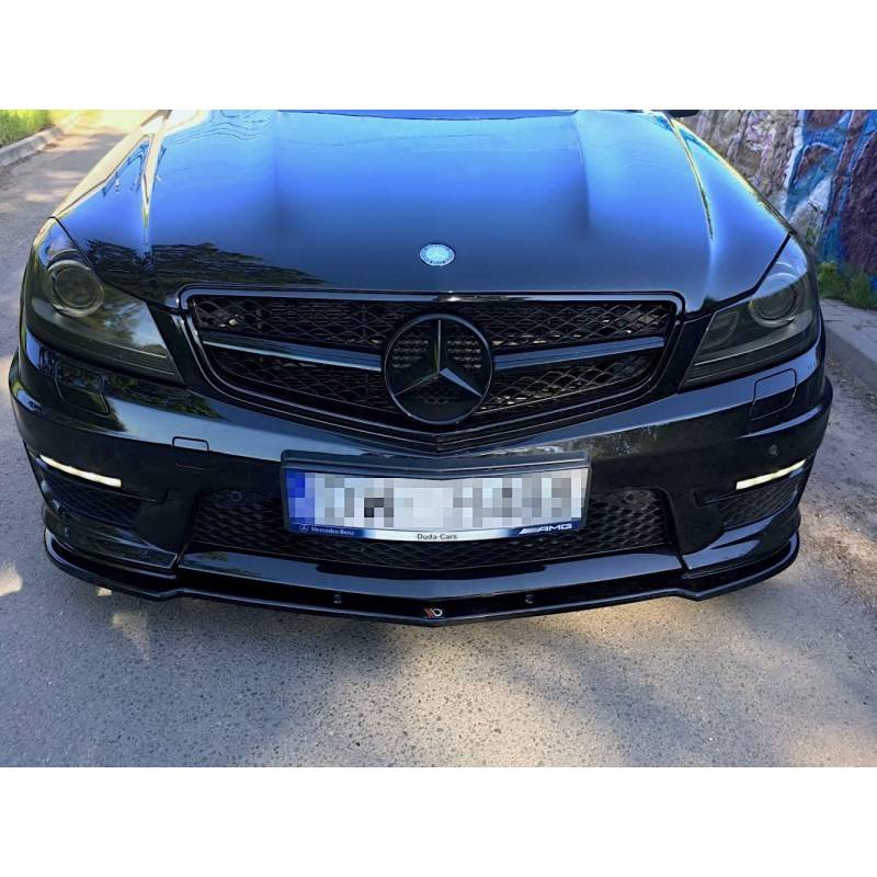 Maxton - LAME DU PARE-CHOCS AVANT / SPLITTER Mercedes-Benz C63 AMG Sedan / Estate W204 Facelift / S204 Facelift Noir Brillant Maxton - LAME DU PARE-CHOCS AVANT / SPLITTER Mercedes-Benz C63 AMG Sedan / Estate W204 Facelift / S204 Facelift Noir Brillant