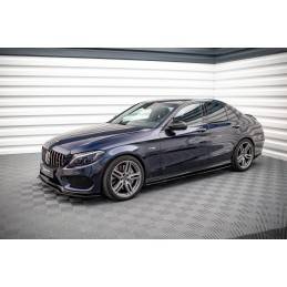 Maxton - Rajouts Des Bas De Caisse Mercedes-AMG C 43 / AMG-Line W205 Noir Brillant