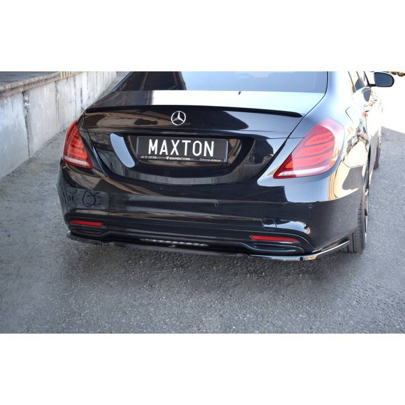Maxton - CENTRAL ARRIÈRE SPLITTER MERCEDES-BENZ S-CLASS AMG-LINE W222 Noir Brillant Maxton - CENTRAL ARRIÈRE SPLITTER MERCEDES-BENZ S-CLASS AMG-LINE W222 Noir Brillant