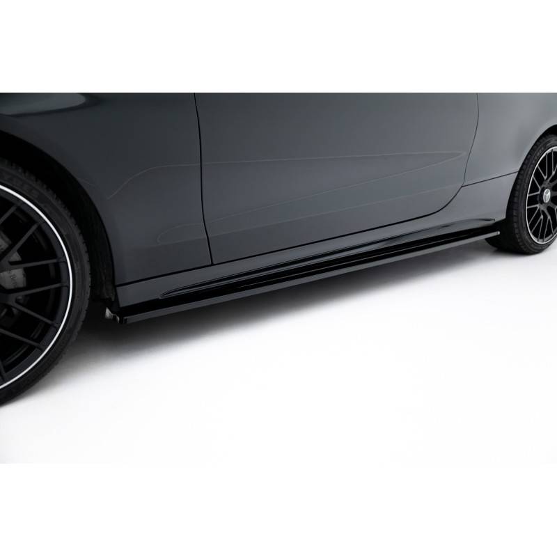 Maxton - SET DES DIFFUSEUR DES BAS DE CAISSE MERCEDES- BENZ C-CLASS W205 COUPE AMG-LINE Noir Brillant