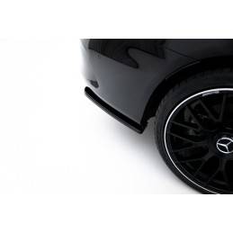 Maxton - LAME DU PARE-CHOCS ARRIERE MERCEDES- BENZ C-CLASS W205 COUPE AMG-LINE Noir Brillant