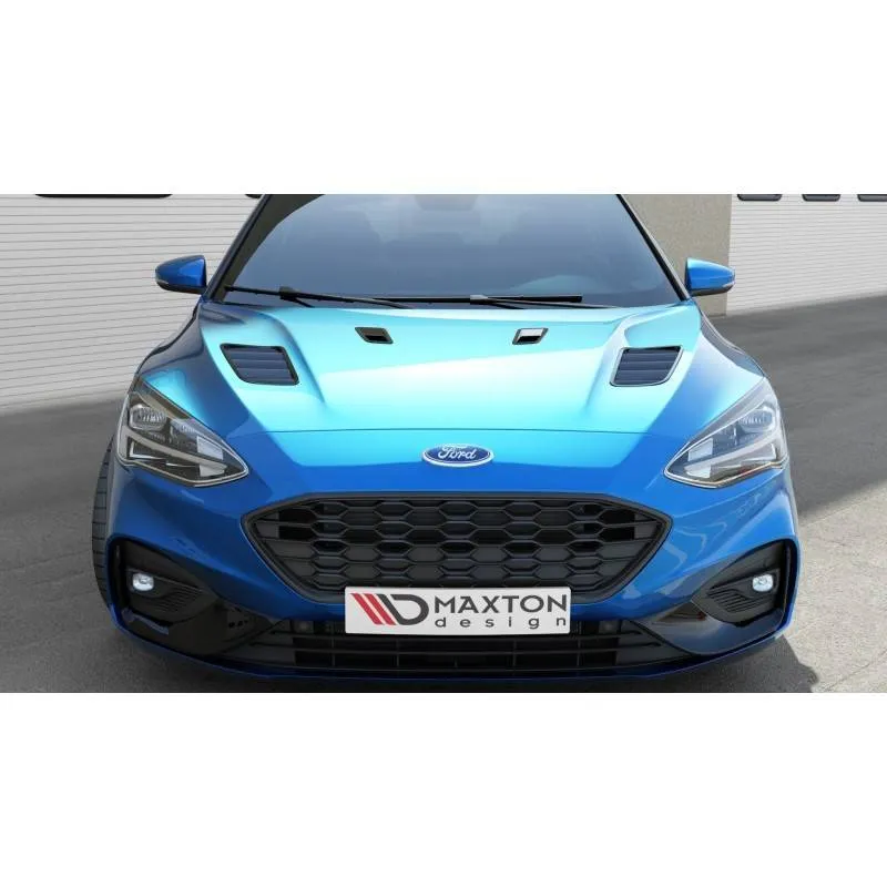 Lot De 2 Extracteurs De Capot Voiture Style Focus RS MK2 - ABS, Adhésif Double Face - Décoratif Sportif