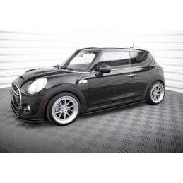Maxton - SET DES DIFFUSEUR DES BAS DE CAISSE MINI COOPER S MK3 AVANT FACELIFT 3-DOOR (F56) Noir Brillant