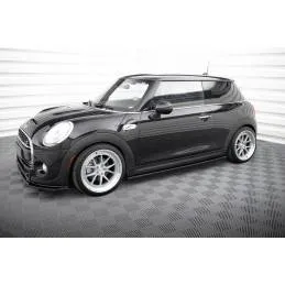 Maxton - SET DES DIFFUSEUR DES BAS DE CAISSE MINI COOPER S MK3 AVANT FACELIFT 3-DOOR (F56) Noir Brillant