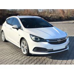 Maxton - LAME DU PARE-CHOCS AVANT / SPLITTER V.1 OPEL ASTRA K OPC-LINE Noir Brillant