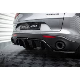 Maxton - RAJOUT DU PARE-CHOCS ARRIERE ALFA ROMEO STELVIO Noir Brillant