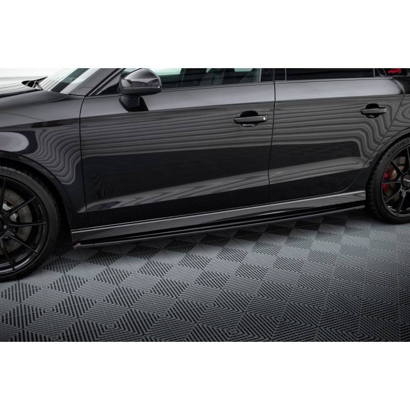 Maxton - Set Des Diffuseur Des Bas De Caisse Audi RS3 8V FL Sedan Noir Brillant Maxton - Set Des Diffuseur Des Bas De Caisse Audi RS3 8V FL Sedan Noir Brillant