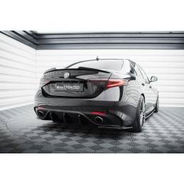 Maxton - RAJOUT DU PARE-CHOCS ARRIERE ALFA ROMEO GIULIA VELOCE Noir Brillant