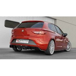 Maxton - Rajout Du Pare-Chocs Arriere V.2 Seat Leon Cupra Mk3 FL Hatchback Noir Brillant Maxton - Rajout Du Pare-Chocs Arriere V.2 Seat Leon Cupra Mk3 FL Hatchback Noir Brillant