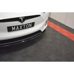 Maxton - LAME DU PARE-CHOCS AVANT / SPLITTER V.1 TESLA MODEL X Noir Brillant