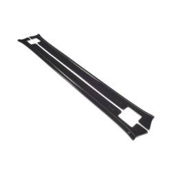 Maxton - SET DES DIFFUSEUR DES BAS DE CAISSE V.1 TESLA MODEL X Noir Brillant