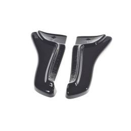 Maxton - LAME DU PARE-CHOCS ARRIERE V.1 TESLA MODEL X Noir Brillant