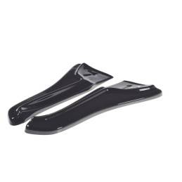 Maxton - LAME DU PARE-CHOCS ARRIERE V.1 TESLA MODEL X Noir Brillant