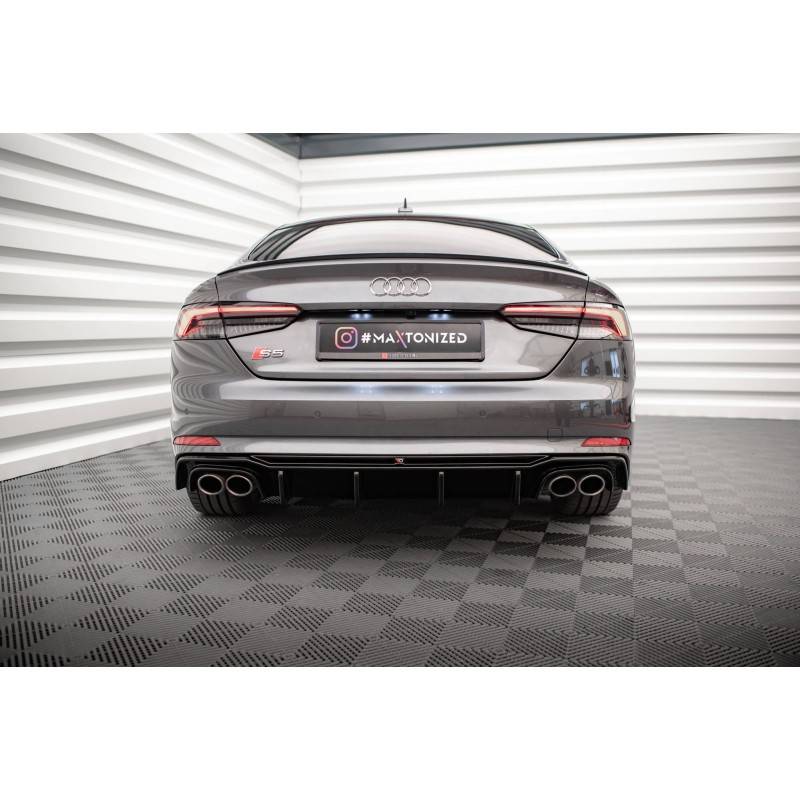 Maxton - Rajout Du Pare-Chocs Arriere Audi S5 F5 Coupe / Sportback Noir Brillant Maxton - Rajout Du Pare-Chocs Arriere Audi S5 F5 Coupe / Sportback Noir Brillant
