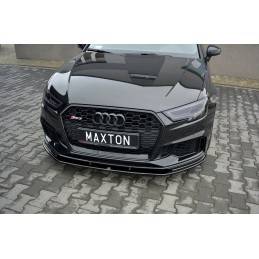 Maxton - Lame Du Pare-Chocs Avant / Splitter V.1 Audi RS3 8V FL Sportback Noir Brillant Maxton - Lame Du Pare-Chocs Avant / Splitter V.1 Audi RS3 8V FL Sportback Noir Brillant