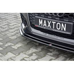 Maxton - Lame Du Pare-Chocs Avant / Splitter V.2 Audi RS3 8V FL Sportback Noir Brillant