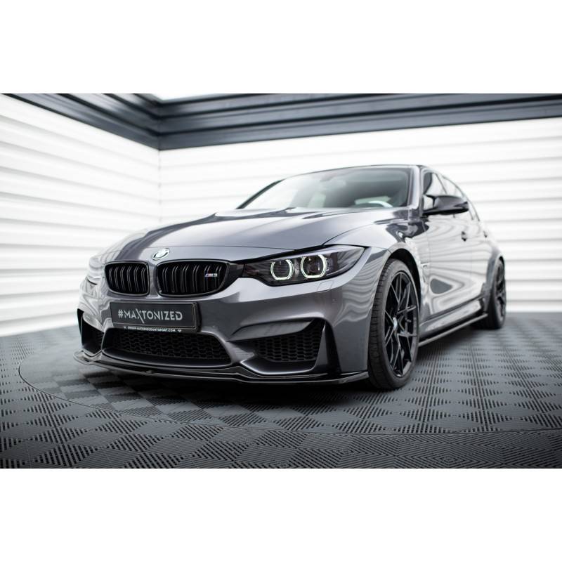 Maxton - LAME DU PARE-CHOCS AVANT / SPLITTER V.1 BMW M3 F80 Noir Brillant Maxton - LAME DU PARE-CHOCS AVANT / SPLITTER V.1 BMW M3 F80 Noir Brillant