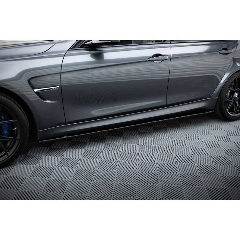 Maxton - SET DES DIFFUSEUR DES BAS DE CAISSE V.1 BMW M3 F80 Noir Brillant Maxton - SET DES DIFFUSEUR DES BAS DE CAISSE V.1 BMW M3 F80 Noir Brillant