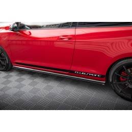 Maxton - SET DES DIFFUSEUR DES BAS DE CAISSE VW GOLF Mk7 GTI CLUBSPORT Noir Brillant