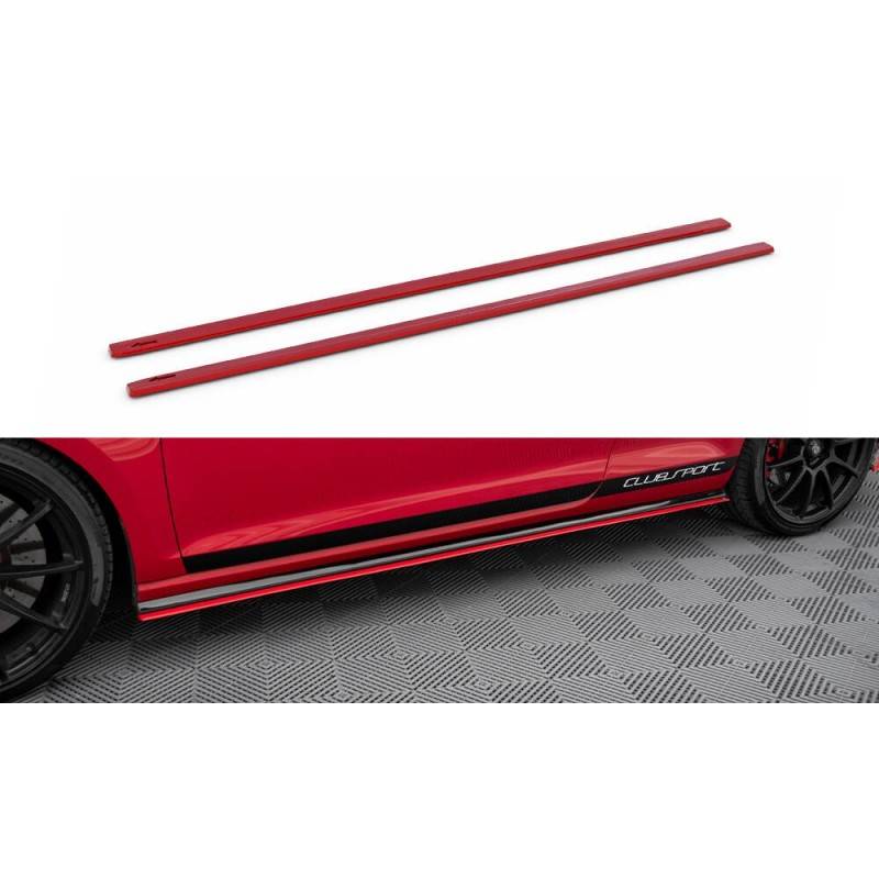 Maxton - SET DES DIFFUSEUR DES BAS DE CAISSE VW GOLF Mk7 GTI CLUBSPORT Rouge Maxton - SET DES DIFFUSEUR DES BAS DE CAISSE VW GOLF Mk7 GTI CLUBSPORT Rouge