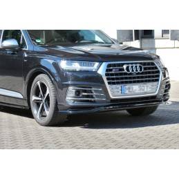 Maxton - Lame Du Pare-Chocs Avant Audi SQ7 / Q7 S-Line Mk.2 Noir Brillant